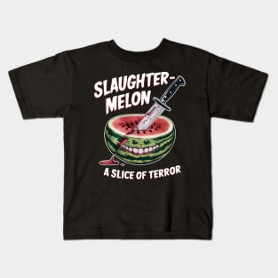 Slaughter melon a slice of terror Kids T-Shirt